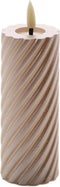 swirl led kaars champagne 5x12,5cm