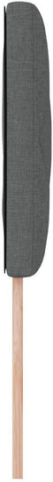 vidaXL - Hoofdbord - met - Diamantblokken - in - Donkergrijs - - - 90 - cm - - - Stof