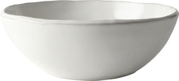 Dutch Rose Organic Schaal - Serveerschaal - Stoneware Handgemaakt - 23cm - Wit