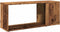 vidaXL - Tv-meubel - 80x24x32cm - bewerkt - hout - oud - houtkleurig
