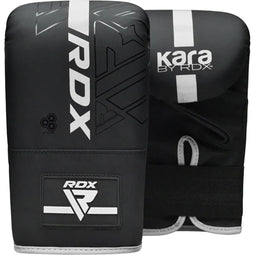 RDX F6 - Bokszakmitts - Slijtvast en demping - Mat zwart met wit
