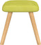 vidaXL Relaxstoel met voetenbank stof groen