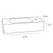 Differnz Bombai black - Natuurstenen wasbak - 40 x 22 x 9 cm - Antraciet
