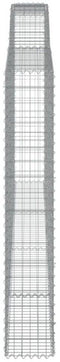 vidaXL - Schanskorven - 4 - st - gewelfd - 400x30x180/200 - cm - ijzer