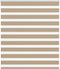vidaXL Zebra - Rolgordijn - 125x100 cm - 100% polyester - zandbruin