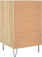 vidaXL - Nachtkastje - 40x40x66 - cm - bewerkt - hout - sonoma - eikenkleurig