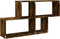 vidaXL - Wandschap - 100x20x53 - cm - bewerkt - hout - gerookt - eikenkleurig