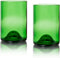 Glazen Rebottled Groen 330 ml - 2 stuks - gemaakt van gerecyclede wijnflessen