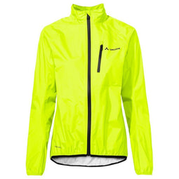 Vaude Drop III - Regenjack dames - Waterdicht ademend lichtgewicht - Neon geel