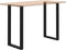 vidaXL - Salontafelpoten - 2 - st - U-vormig - 60x(110-111) - cm - staal - zwart
