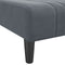 vidaXL - Chaise - longue - fluweel - donkergrijs
