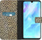 iMoshion Hoesje Geschikt voor Huawei P30 Lite Hoesje Met Pasjeshouder - iMoshion Design Softcase Bookcase - Goud / Zwart / Allover de luxe
