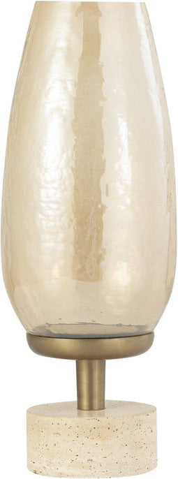 PTMD Sajeth Brass Luster Glass Stormlight On Base M