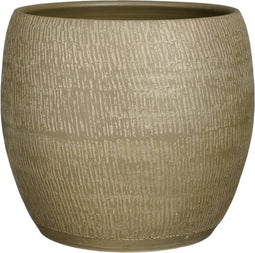 Mica Decorations Morgan Bloempot - 33x33x31 cm - Terra - Donkergroen