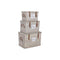 Kofferset Home ESPRIT Natuurlijk vlechtwerk 67 x 45 x 46 cm
