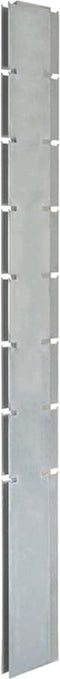 vidaXL - Schuttingpalen - 10 - st - 200 - cm gegalvaniseerd - staal - zilverkleurig