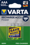 Varta 5703B - Batterij NiMH AAA/LR03 1.2V 1000mAh - Groen (2-blister)