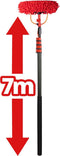 Shine Telescopische Wasborstel - Waterborstel XXL tot 7m - 5-Delige Telescoopsteel met Zeepdispenser