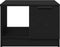 vidaXL - Salontafel - Zwart - Eiken - 50x50x36 - cm - Bewerkt - Hout