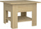 vidaXL - Salontafel - 55x55x42 - cm - bewerkt - hout - sonoma - eikenkleurig