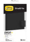 OtterBox Strada Via - Flip Cover - DROP+ valbescherming - Zwart