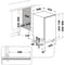 Whirlpool WSIO 3T223 PE X - Ingebouwde Vaatwasser - 10 Couverts - 6th Sense Technologie - Eco E