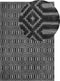 ADATEPE - Laagpolig vloerkleed - Donkergrijs - 160 x 230 cm - Viscose