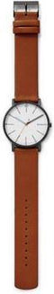 Skagen Signatur SKW6374 - Herenhorloge - 40 mm - Goudkleurig met bruine lederen band