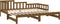 vidaXL - Slaapbank - uitschuifbaar - 2x(80x200) - cm - grenenhout - honingbruin