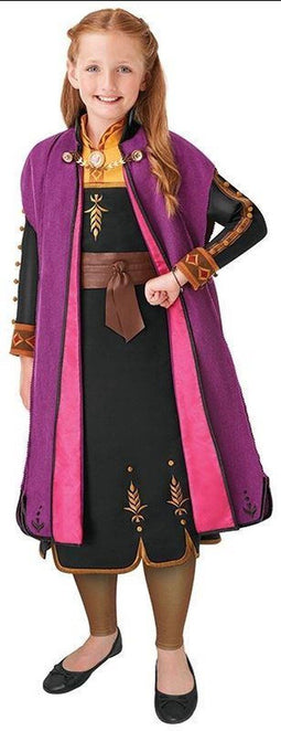 Rubie's Anna Frozen Ii Verkleedpak Paars 4-delig Mt 116