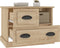 vidaXL - Nachtkastje - 60x39x45 - cm - sonoma - eikenkleurig