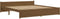 vidaXL - Bedframe - massief - hout - honingbruin - 200x200 - cm