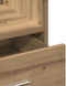 vidaXL - Podium - met - Wielen - Artisan - Eiken - Geengineerd - Hout