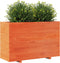 vidaXL - Plantenbak - 110x40x72,5 - cm - massief - grenenhout - wasbruin