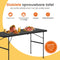 Goliving Inklapbare Tafel - Klaptafel - Weerbestendig - 122 x 60 x 74 cm - Zwart