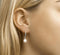 Glams oorhangers - Zilver - Parel en zirkonia