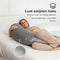 Rustige Nacht® Zwangerschapskussen C-vorm - Luxe Satijn hoes - 140CM - Ergonomisch - Hypoallergeen