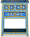 vidaXL - Dressoir - met - lades - handgeschilderd - massief - mangohout - turquoise