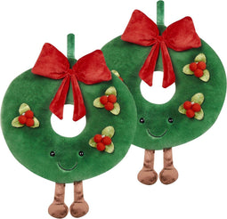 BONBON - Sierkussen set 2 - Groen - 45 cm - Katoen