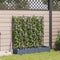 vidaXL - Tuinbak - met - Trellis - 3 - stuks - Lichtgrijs - 120x40x125,5 - cm