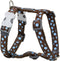 Red Dingo Hondentuig 25mm Neck 46-76cm Body 56-80cm DH-S2-BR-25