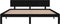 vidaXL - Bedframe - massief - hout - zwart - 180x200 - cm