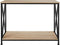 tectake® Tacoma - Consoletafel - Industrieel design - Zwart metalen frame - Afmeting (LxBxH) 100 x 35 x 80,5 cm - Lichtbruin