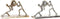 Decoratieve figuren DKD Home Decor Champagne Ziverachtig Aluminium Klot Modern (33 x 10 x 19 cm) (2 Stuks)