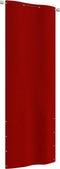 vidaXL - Balkonscherm - 80x240 - cm - oxford - stof - rood