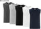 Milanoro - Mouwloze T-shirts - 100% Katoen - Donkerblauw - XL