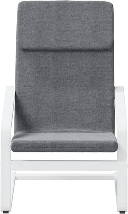 Relaxstoel stof donkergrijs