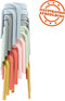 Alterego Pompa - Lage Stapelbare Kruk - Mosterdgeel Plastic - 35x35.5x45cm