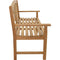 Teak Bank Sunburst 156cm - Buitenbank - Natuurlijk hout
