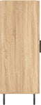 vidaXL - Dressoir - 34,5x34x90 - cm - bewerkt - hout - sonoma - eiken